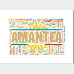 Amantea Wordart Posters and Art